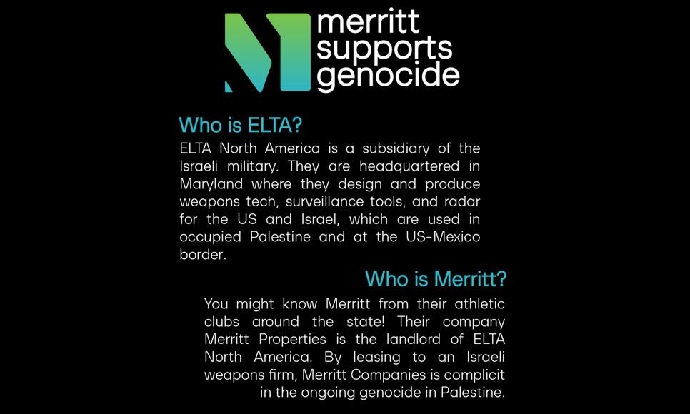 Tell Merritt: Evict&nbsp;ELTA